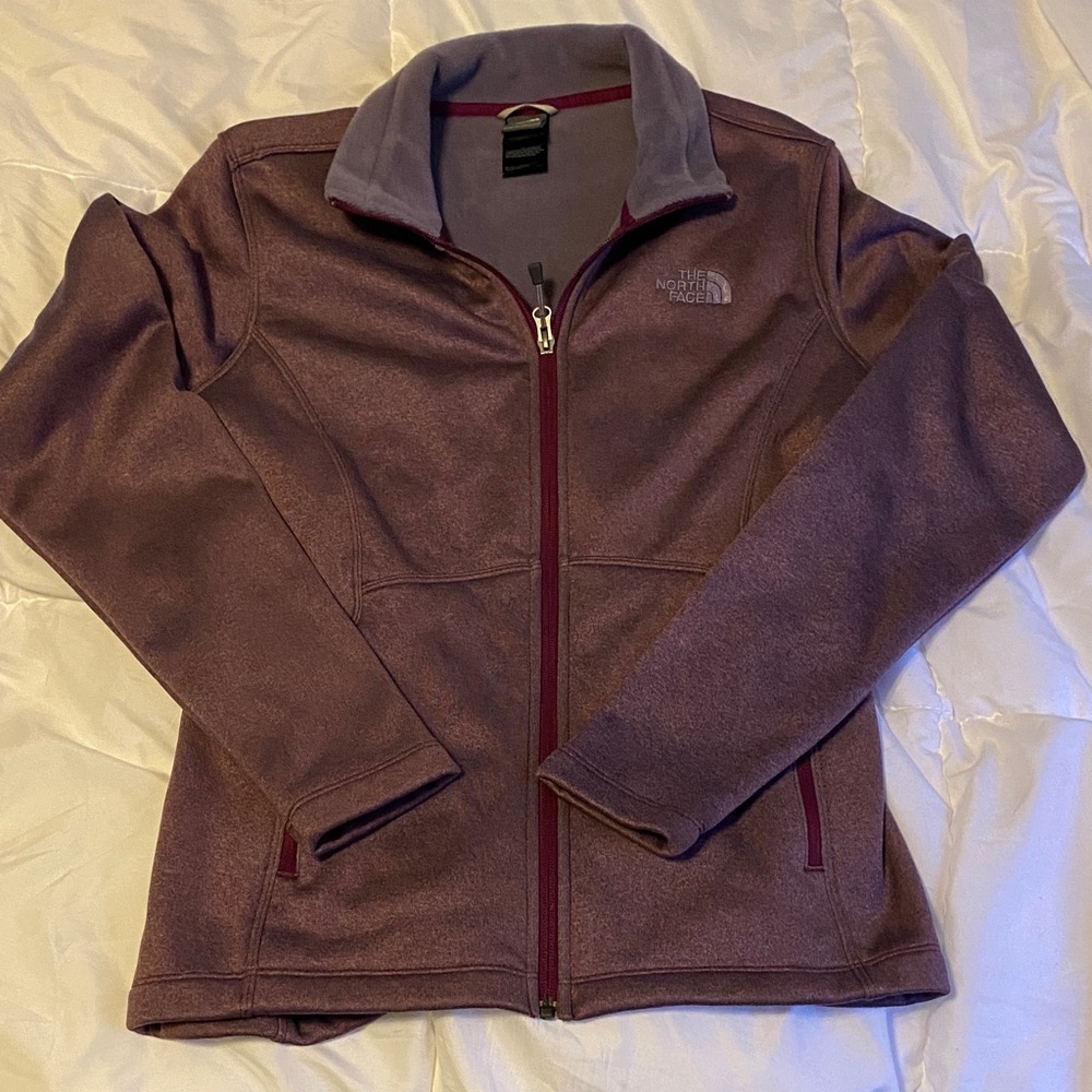 The North Face Maroon Full-Zip Jacket